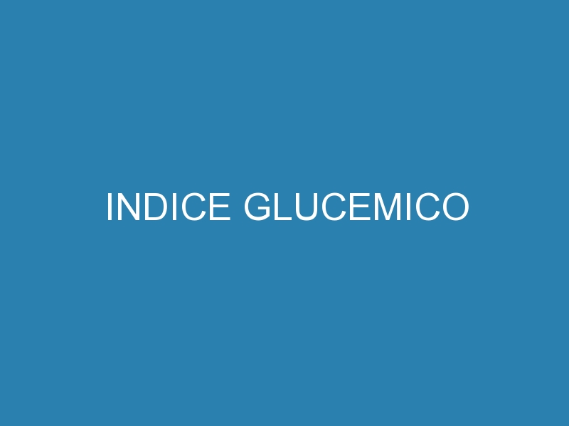 Indice glucemico